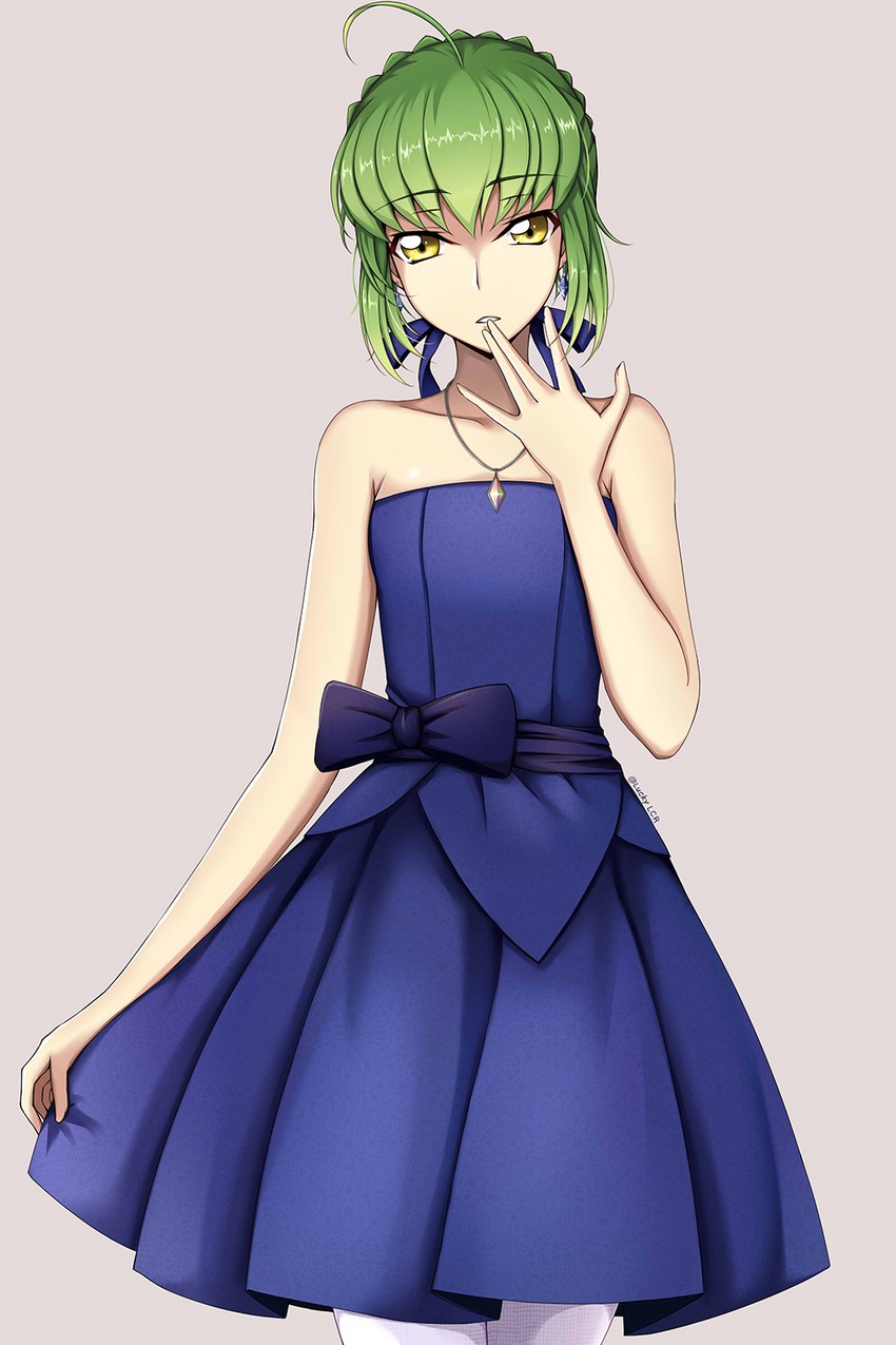 artoria pendragon, saber, c.c., and kate higgins (fate and 2 more) drawn by lucky_keai