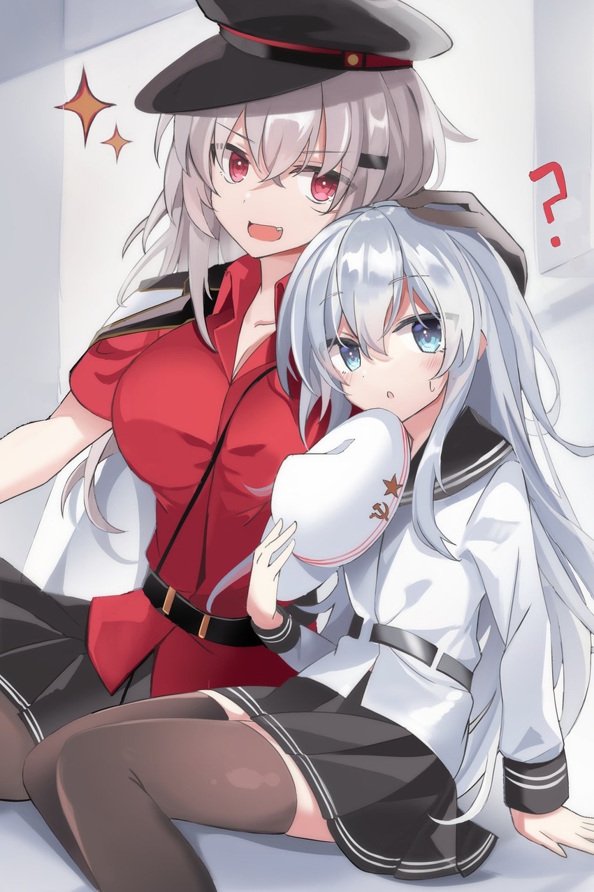 hibiki, verniy, gangut, and gangut dva (kantai collection) drawn by fathom