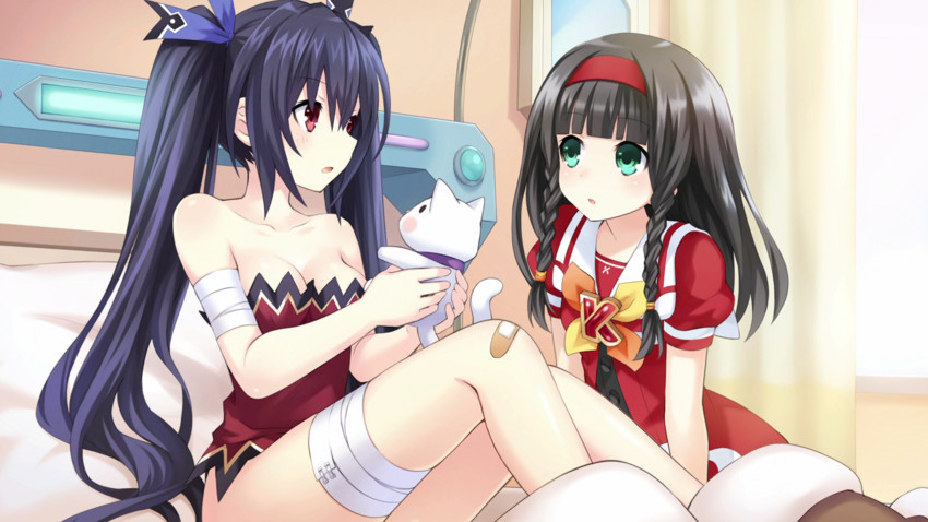 noire and k-sha (neptune and 1 more) drawn by tsunako