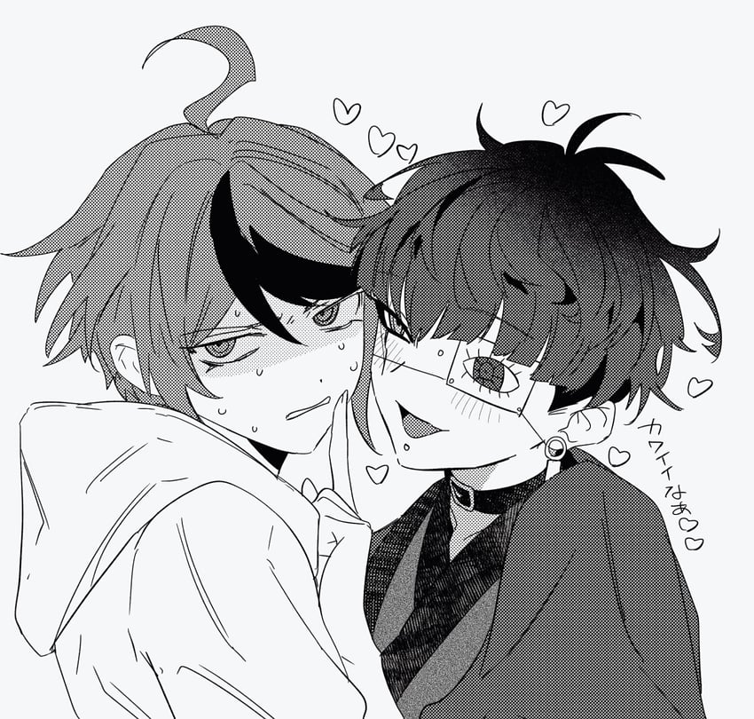 sumino takumi and omokage yugamu (the hundred line -last defense academy-) drawn by mitosansan