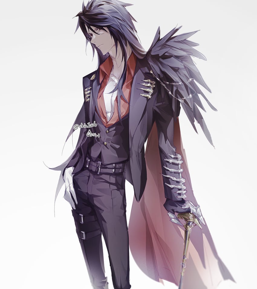 vincent valentine (final fantasy and 2 more) drawn by lily_(shio1006)
