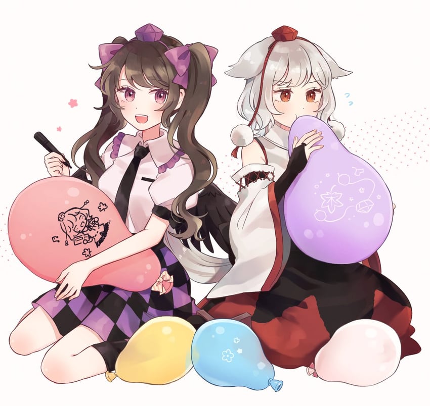 shameimaru aya, inubashiri momiji, and himekaidou hatate (touhou) drawn by mozukuzu_(manukedori)