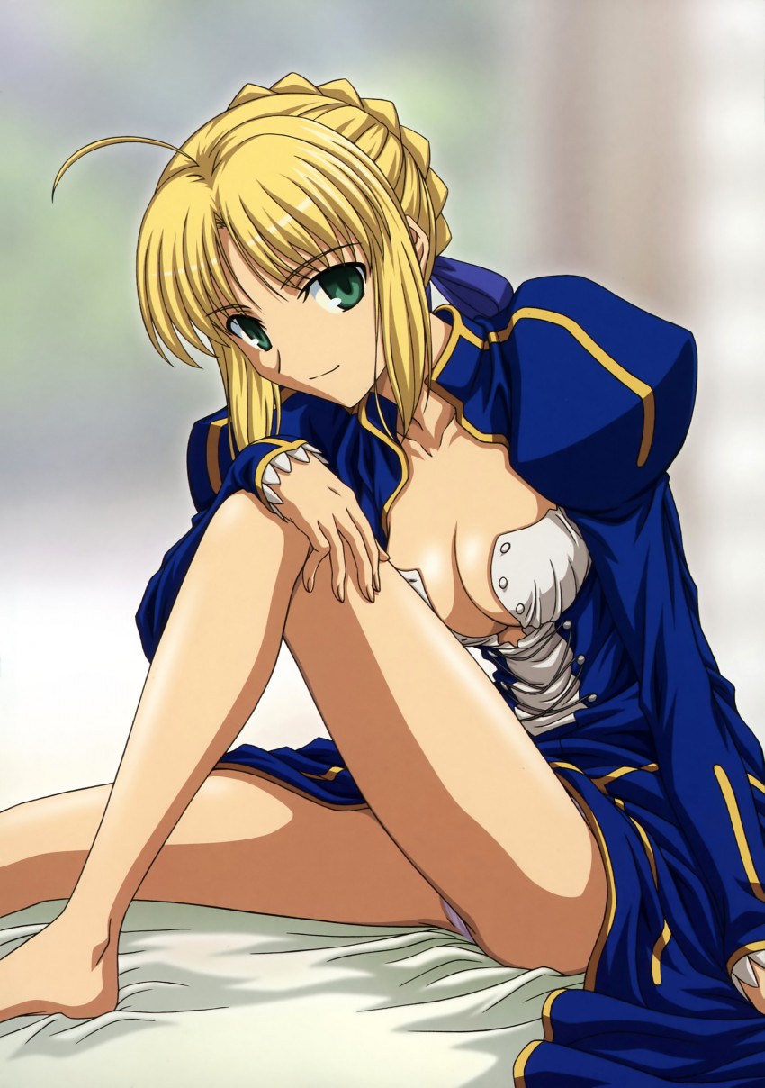 artoria pendragon and saber (fate and 1 more) drawn by ishihara_megumi