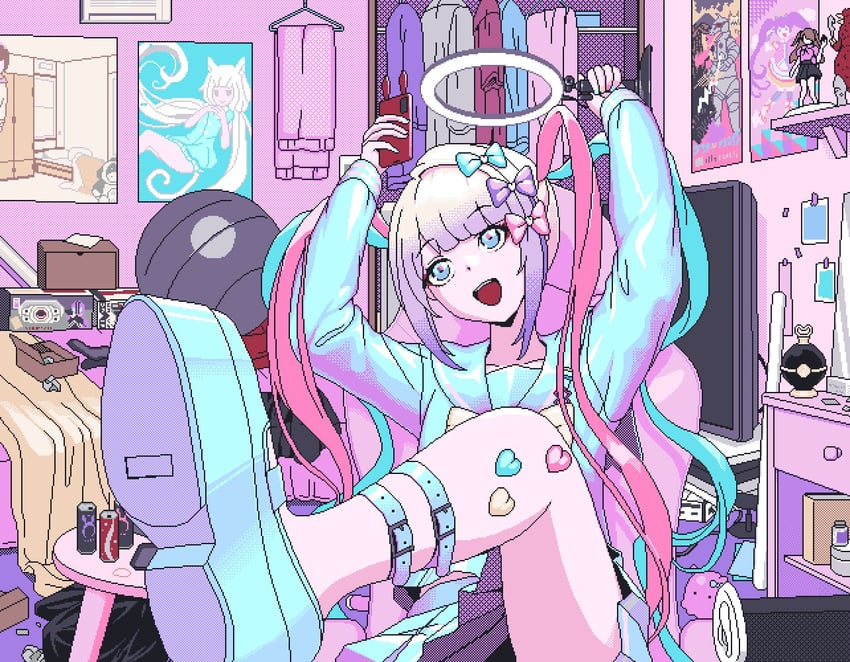 chouzetsusaikawa tenshi-chan and manaka laala (pretty series and 4 more) drawn by eencya and sayori_(neko_works)