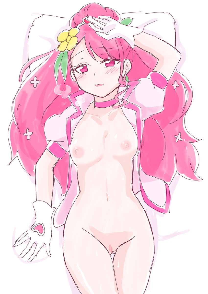 hanadera nodoka and cure grace (precure and 1 more) drawn by minu