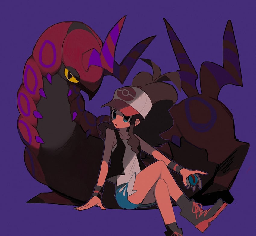 hilda and scolipede (pokemon and 1 more) drawn by 950magi618