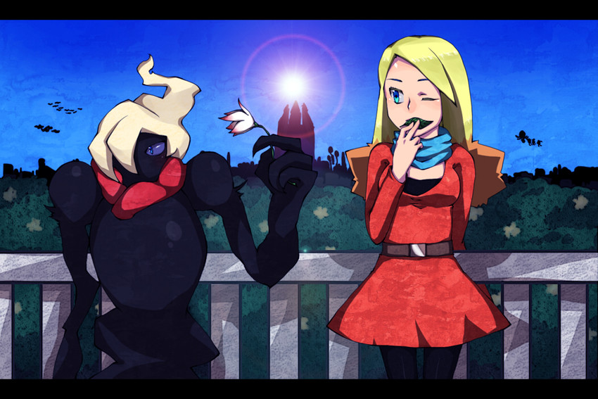 darkrai and alice (pokemon and 2 more) drawn by liht098hue