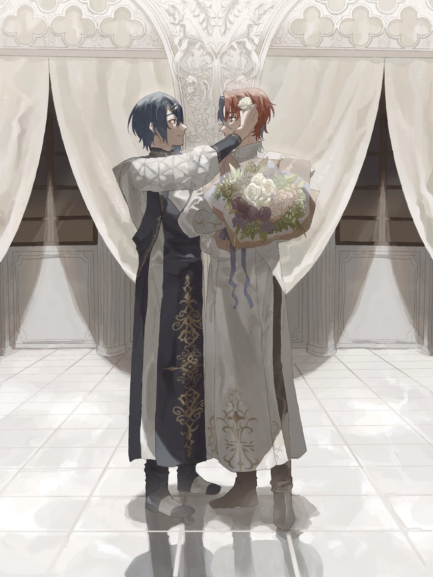 male alear and alcryst (fire emblem and 1 more) drawn by ramuniku_ooo