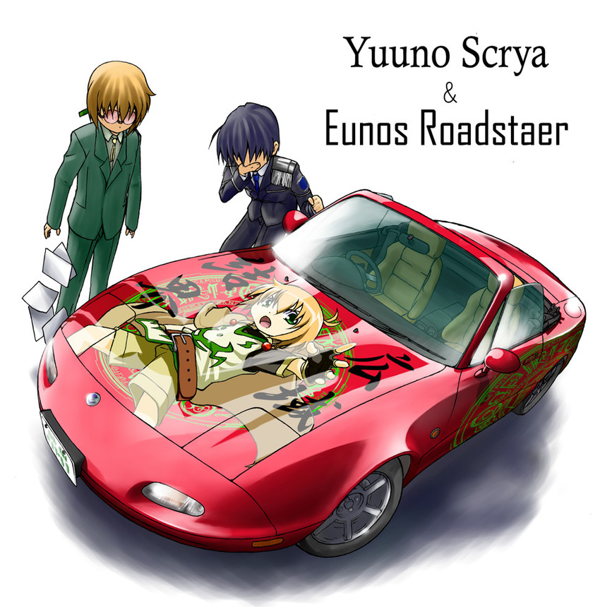 yuuno scrya and chrono harlaown (lyrical nanoha and 1 more)