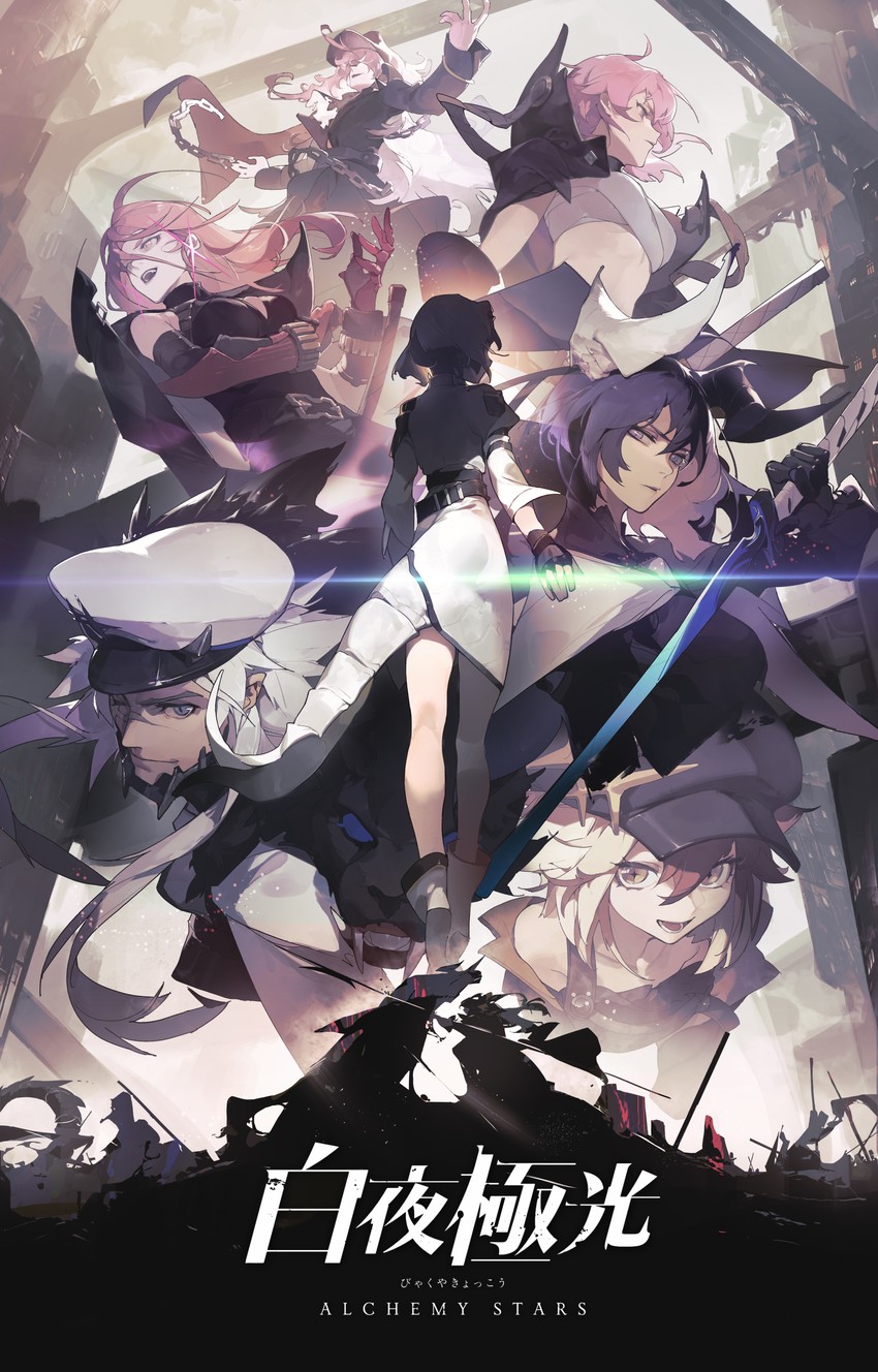 vice, hiiro, gronru, sharona, barton, and 2 more (alchemy stars) drawn by wulifeng