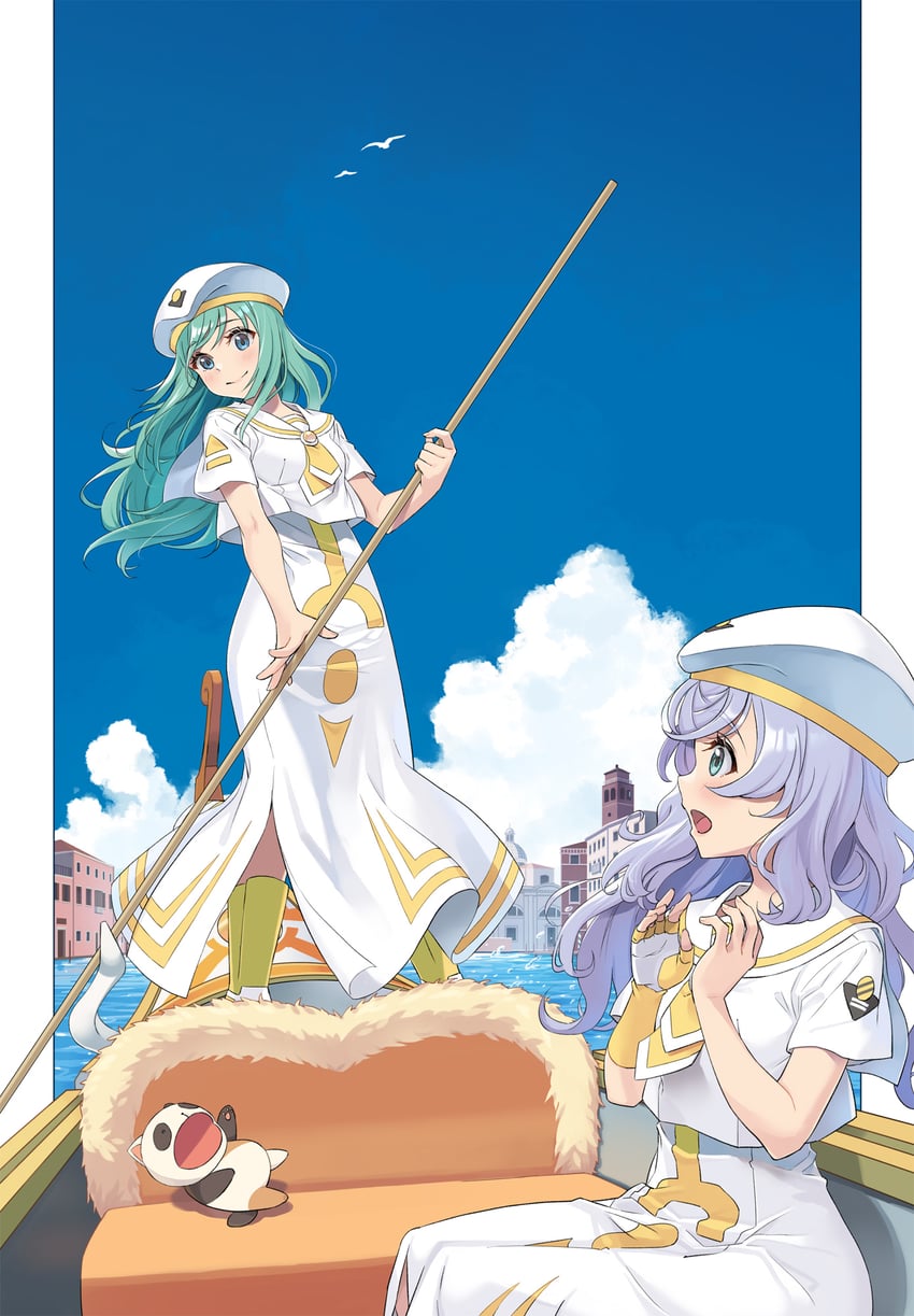 alice carroll, president maa, and anya dostoyevskaya (aria) drawn by oitsuki_(getsumen_diver)