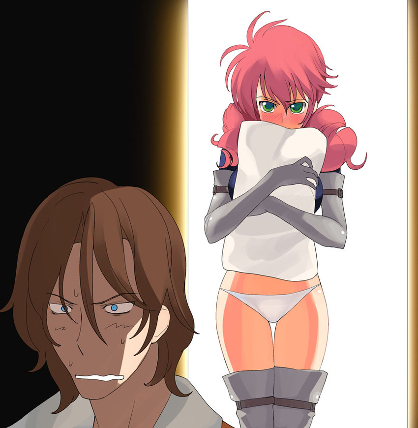feldt grace and lockon stratos (gundam and 1 more) drawn by a1_(initial-g)