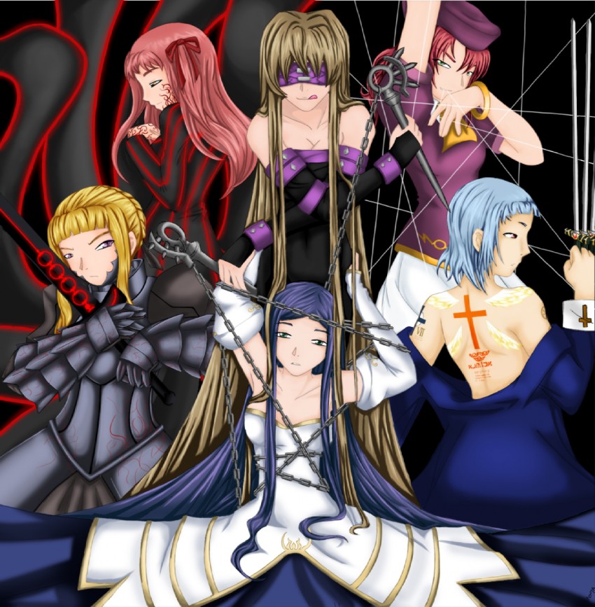 artoria pendragon, saber alter, matou sakura, medusa, arcueid brunestud, and 12 more (fate and 6 more)
