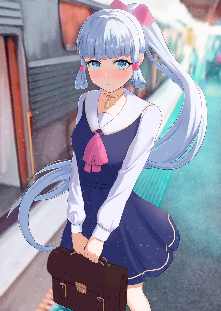 kamisato ayaka (genshin impact and 1 more) drawn by rapid_rusich81740a