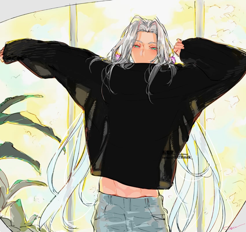 sephiroth (final fantasy and 2 more) drawn by toujou_sakana
