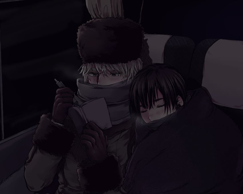 japan and russia (axis powers hetalia) drawn by hachiware_(user_wwva4743)