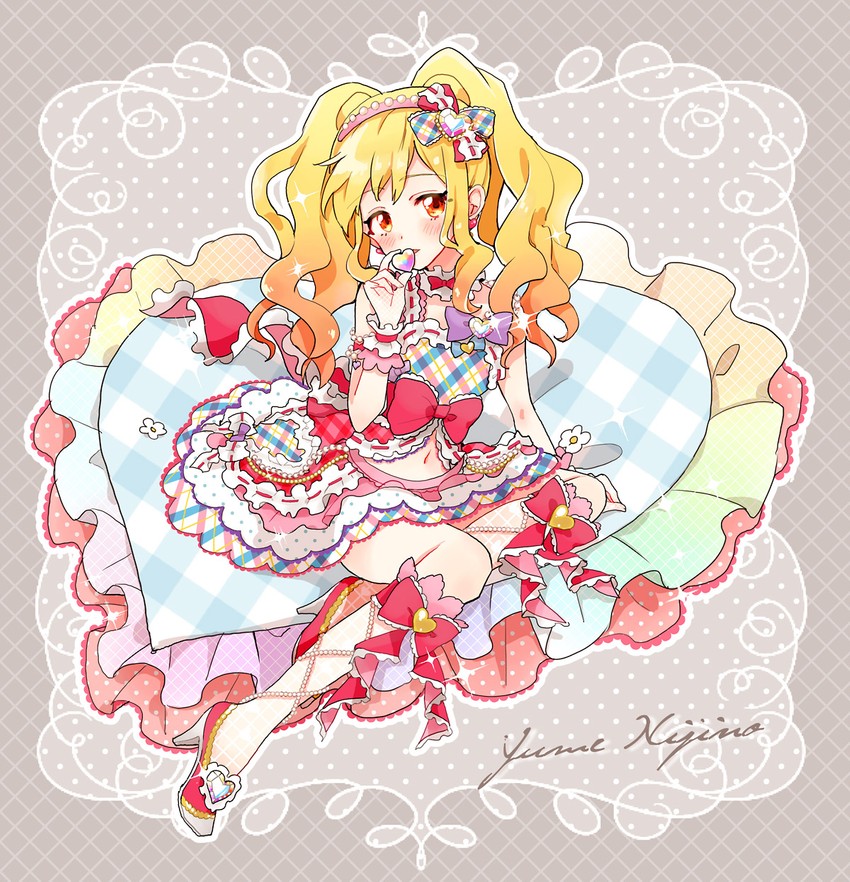 nijino yume (aikatsu! and 1 more) drawn by popoin