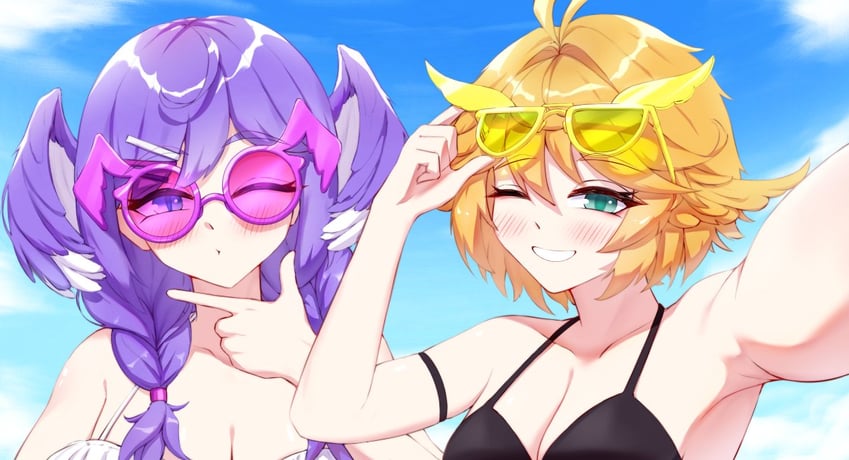 selen tatsuki and dokibird (nijisanji and 2 more) drawn by cgator