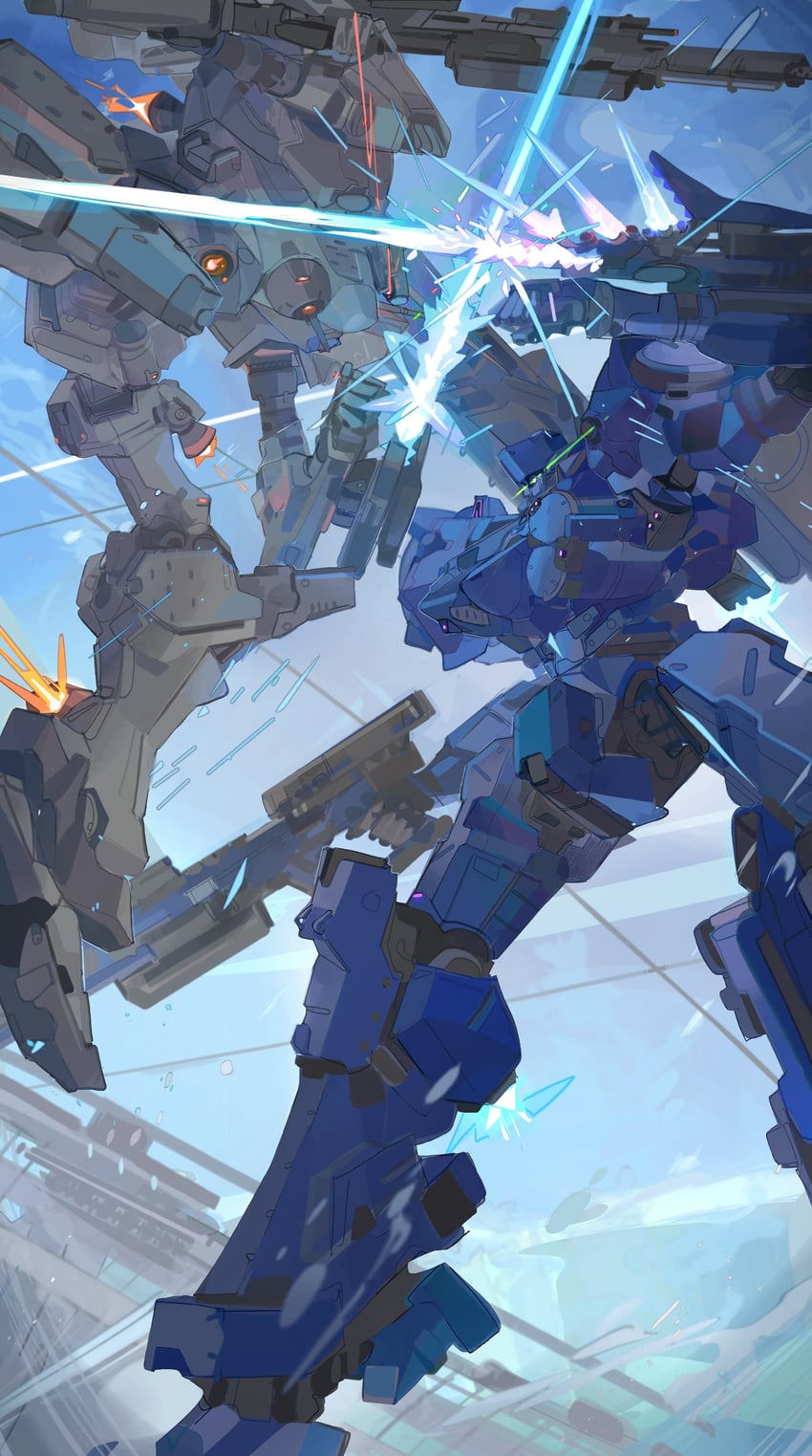 621, loader 4, v.i freud, and locksmith (armored core and 1 more) drawn by nslacka