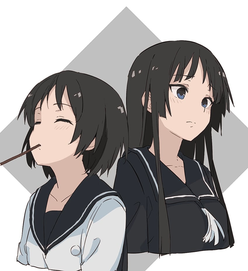 isayama yomi and tsuchimiya kagura (ga-rei and 1 more) drawn by rauto