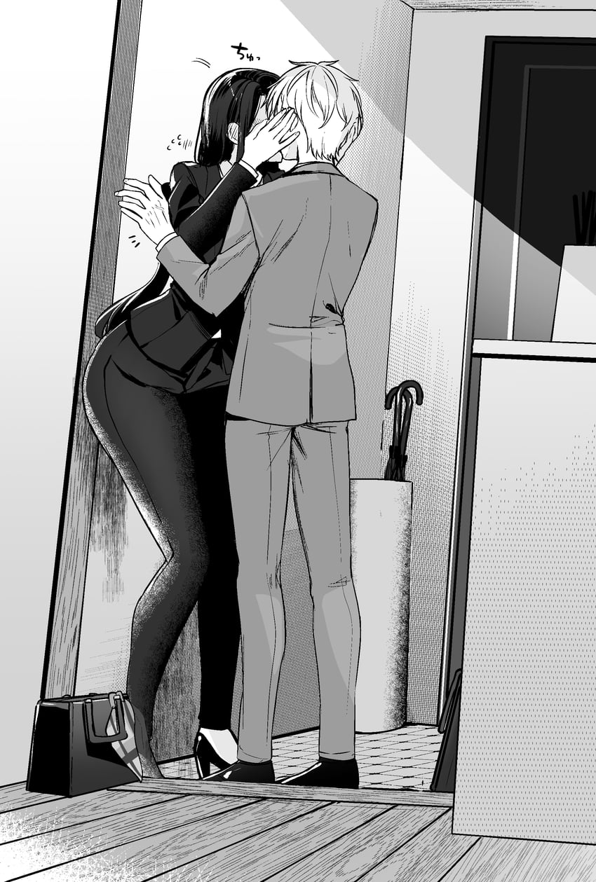 yaotome tsuyako and asuma mitsuya (original) drawn by yunamaro