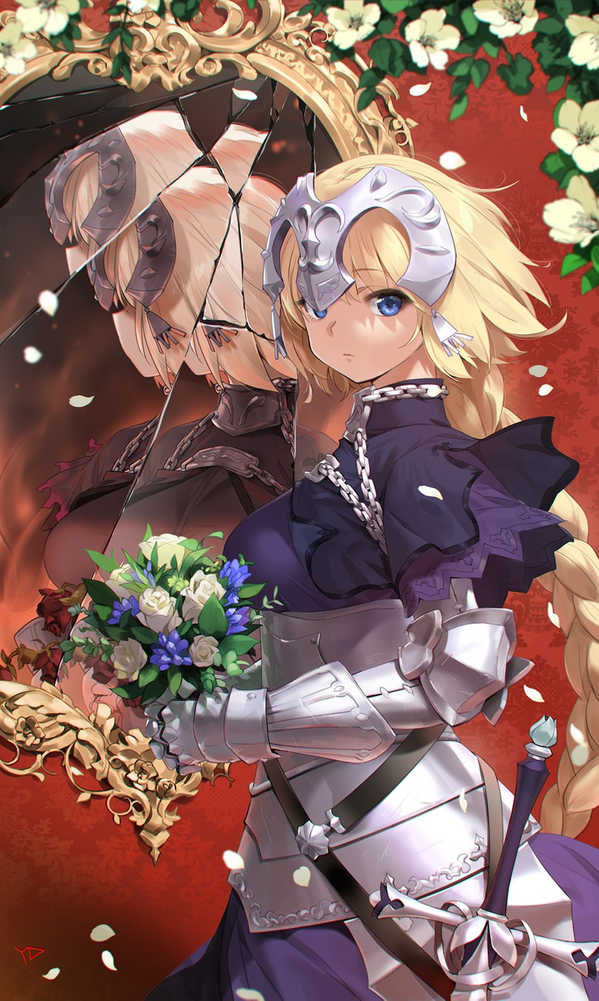 jeanne d'arc and jeanne d'arc alter (fate and 2 more) drawn by yd_(orange_maru)