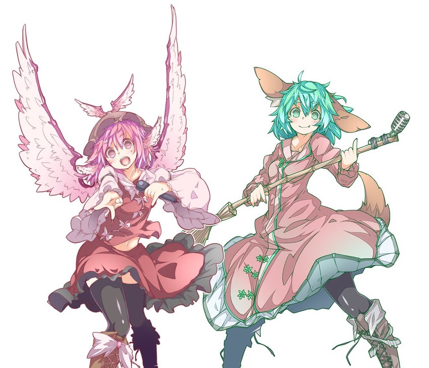 mystia lorelei and kasodani kyouko (touhou) drawn by ototobe