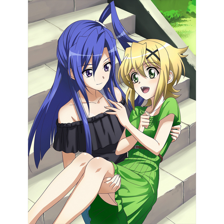 akatsuki kirika and kazanari tsubasa (senki zesshou symphogear and 1 more)