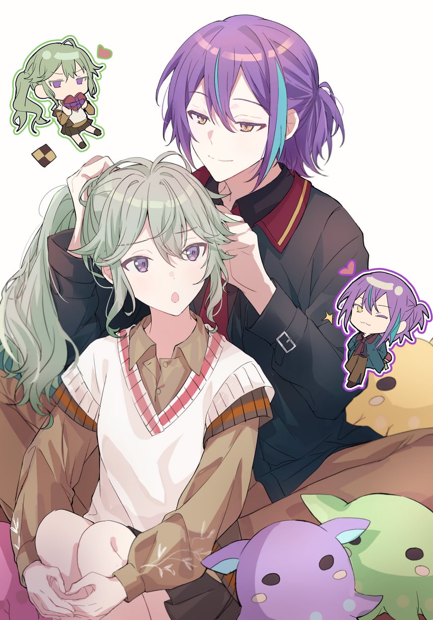 kusanagi nene and kamishiro rui (project sekai and 1 more) drawn by shimono_kuro_yuki