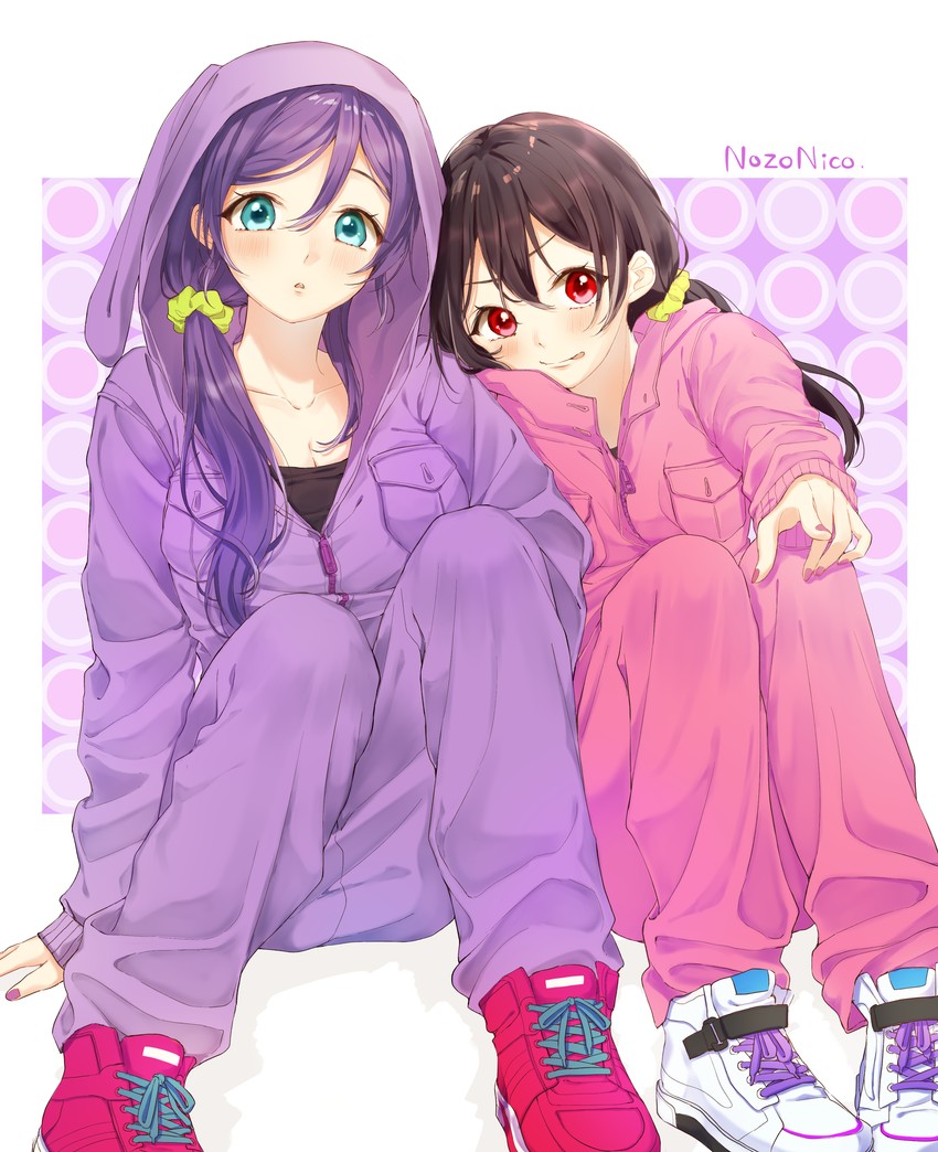tojo nozomi and yazawa nico (love live! and 1 more) drawn by azuma_(no488888)
