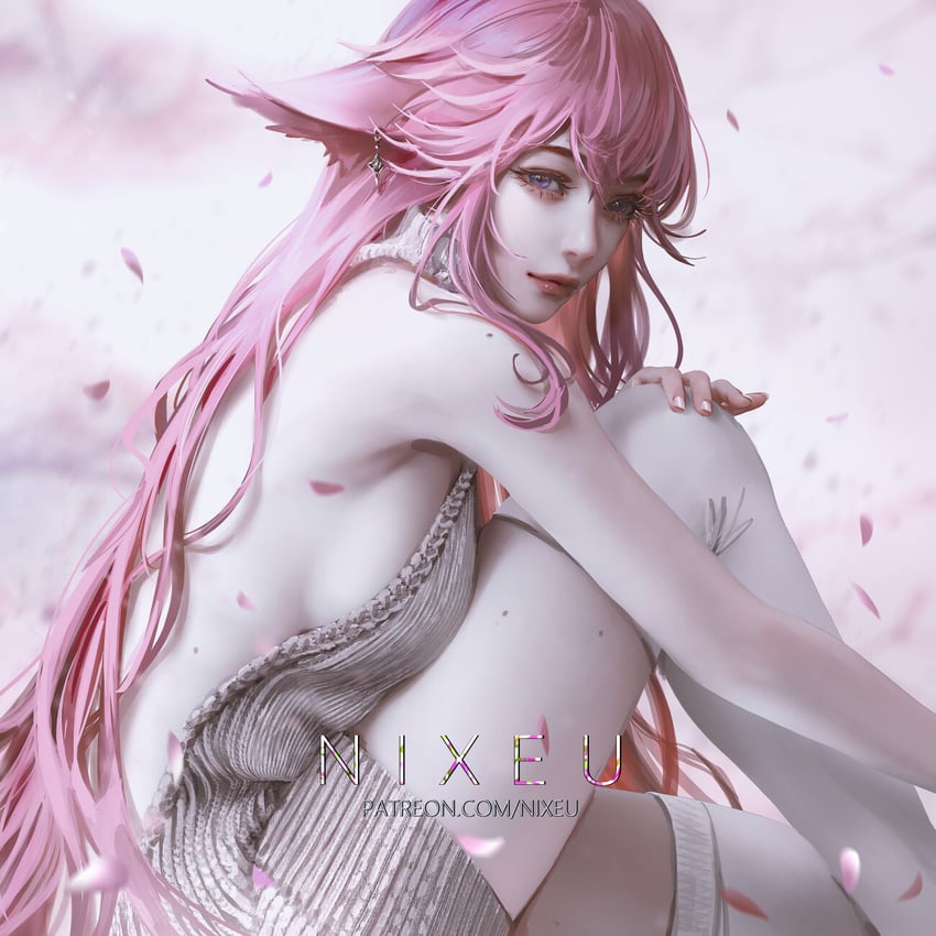 yae miko (genshin impact) drawn by nixeu