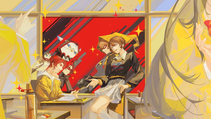 wonder, arai motoha, and lufel (persona and 2 more) drawn by sin_node