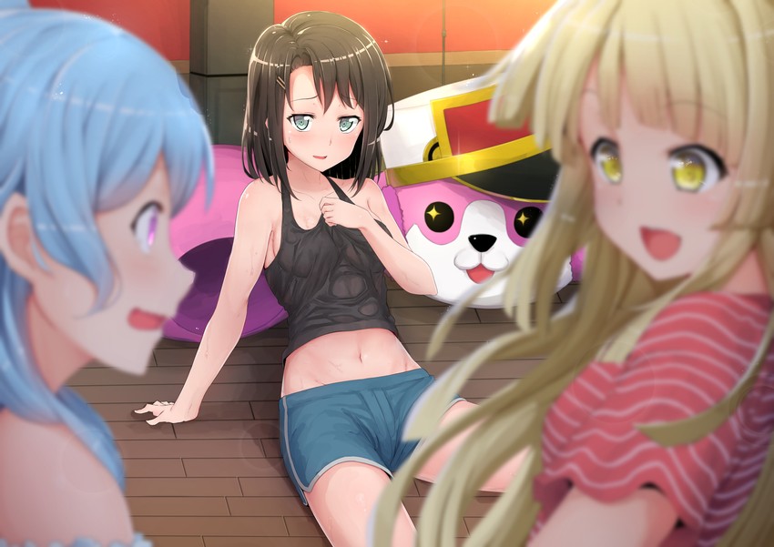 tsurumaki kokoro, okusawa misaki, matsubara kanon, and michelle (bang dream!) drawn by naitou_kirara