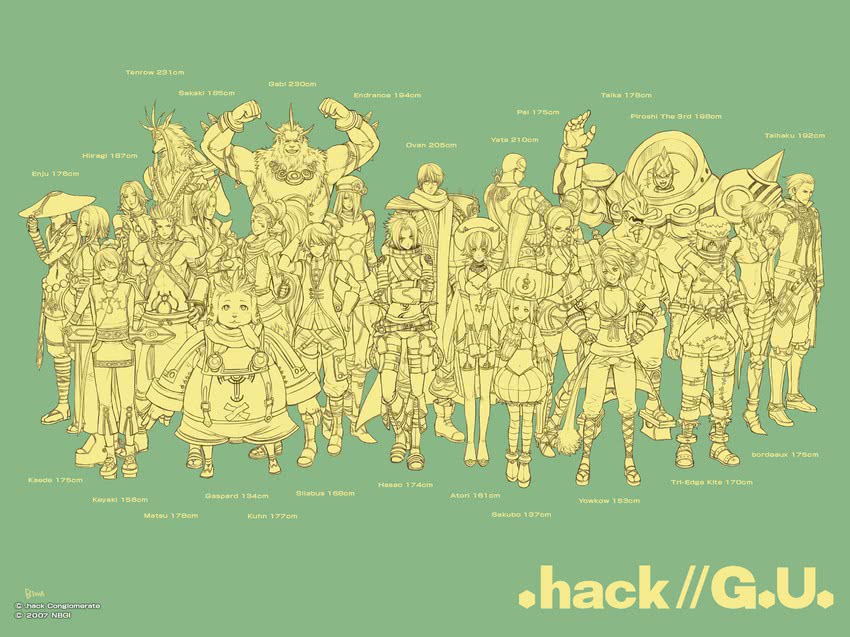 haseo, alkaid, atoli, pi, azure kite, and 19 more (.hack// and 1 more)