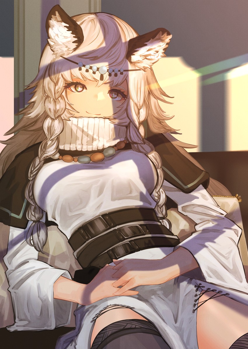 pramanix (arknights) drawn by miyashitagutei