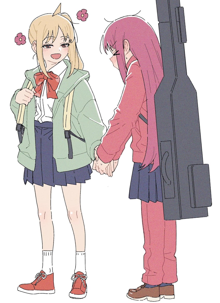 gotoh hitori and ijichi nijika (bocchi the rock!) drawn by ocharicorico