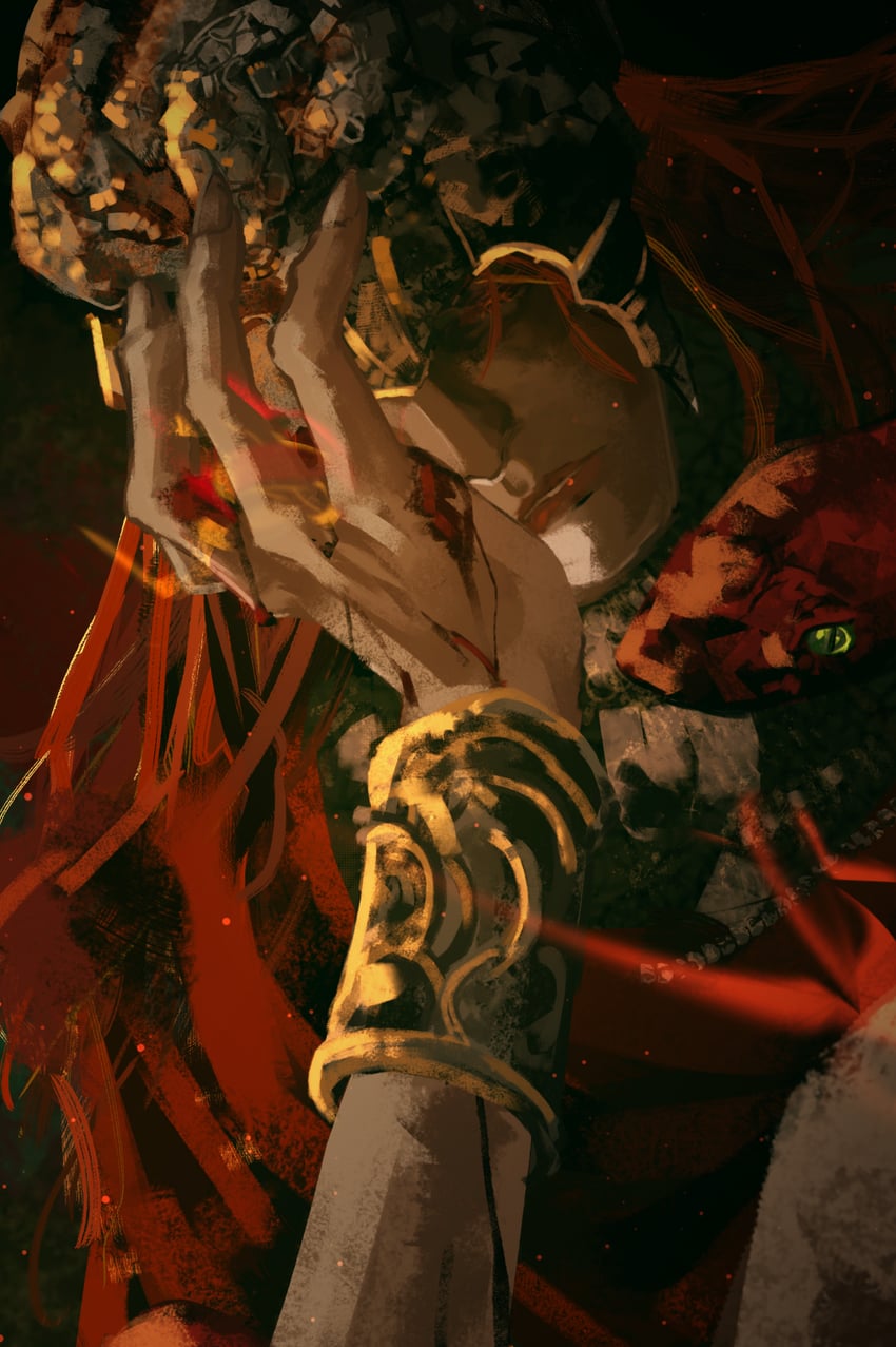 messmer the impaler (elden ring and 1 more) drawn by natuyu-tan