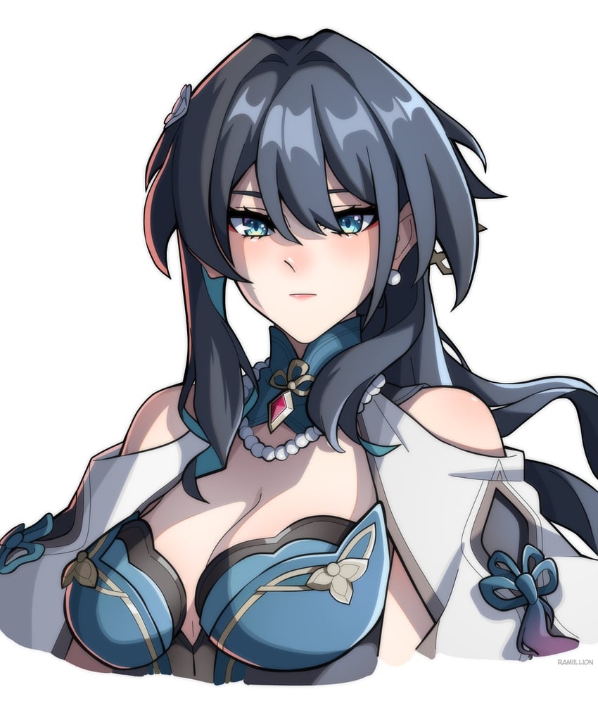 ruan mei (honkai and 1 more) drawn by remi_(ramiillion)