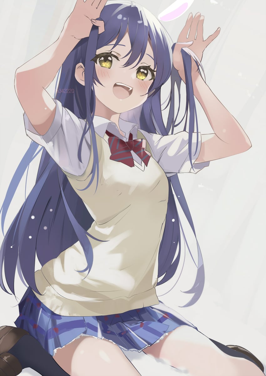 sonoda umi (love live! and 1 more) drawn by bunbun_(midukikome)
