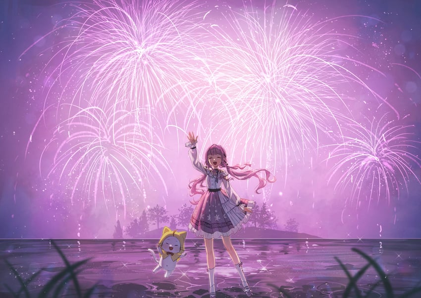 nikki, momo, and perfect start (nikki and 1 more) drawn by manunnu