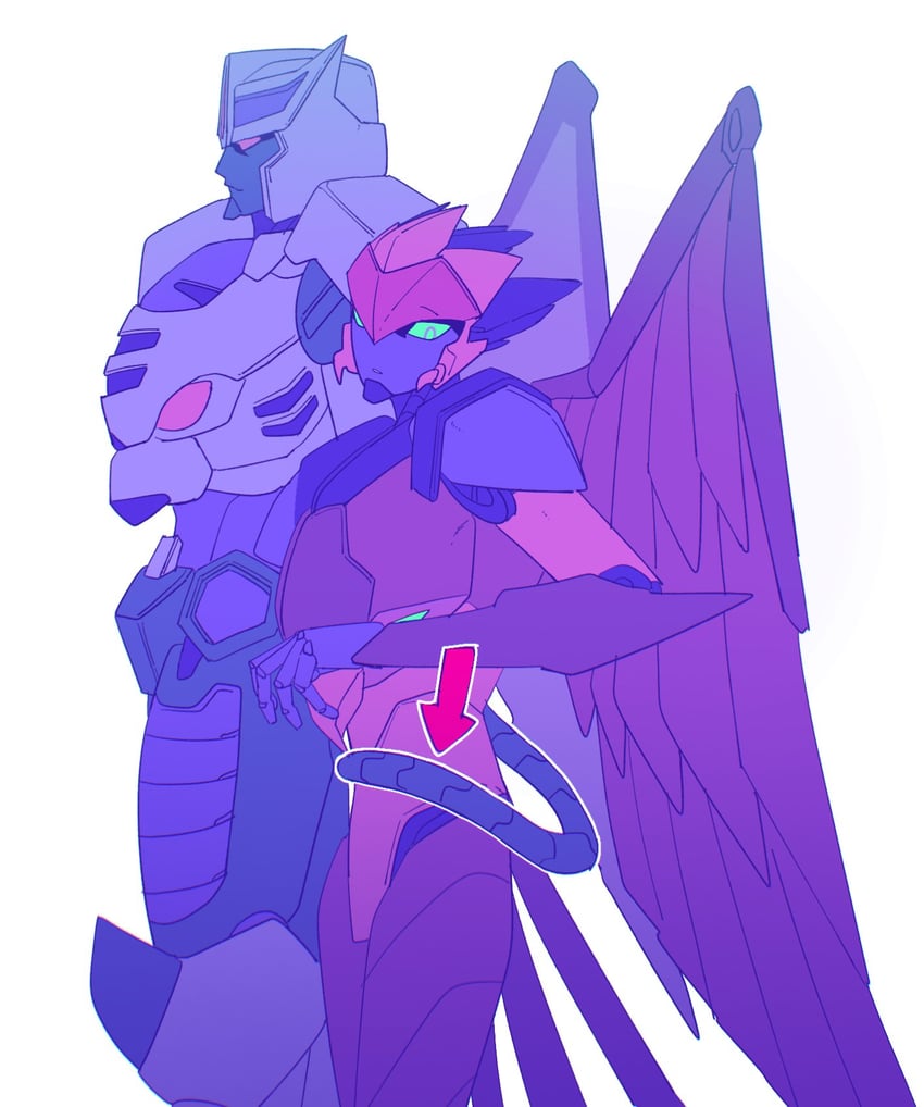 airazor and tigatron (transformers and 2 more) drawn by yu_transformers