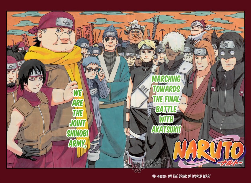 kurotsuchi, fuu, choujuurou, darui, aburame torune, and 3 more (naruto and 1 more) drawn by kishimoto_masashi
