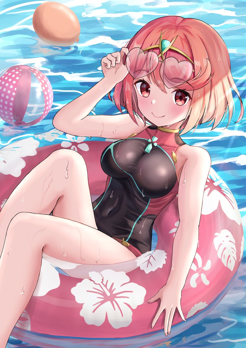 pyra (xenoblade chronicles and 1 more) drawn by kaede_(maple4rt)