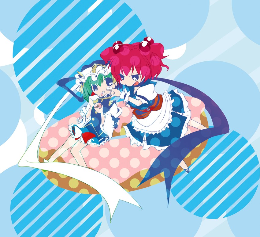 shiki eiki and onozuka komachi (touhou) drawn by aoro