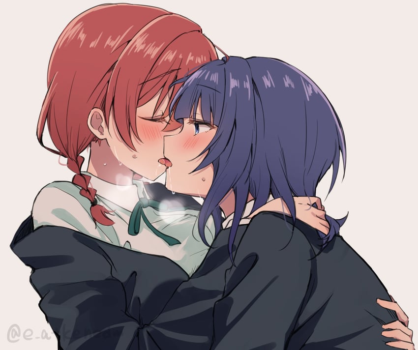 emma verde and asaka karin (love live! and 1 more) drawn by e_atkenedm