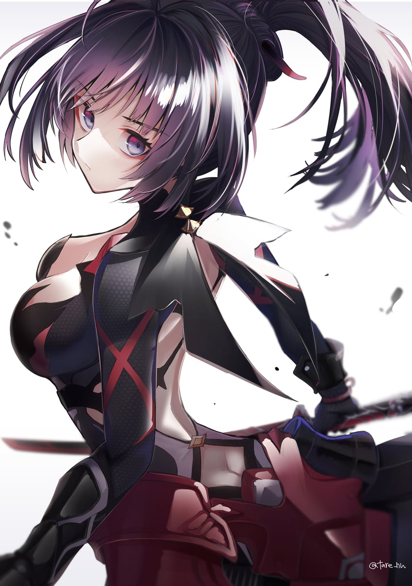 raiden mei (honkai and 1 more) drawn by tare_(tonikaku_magaru)