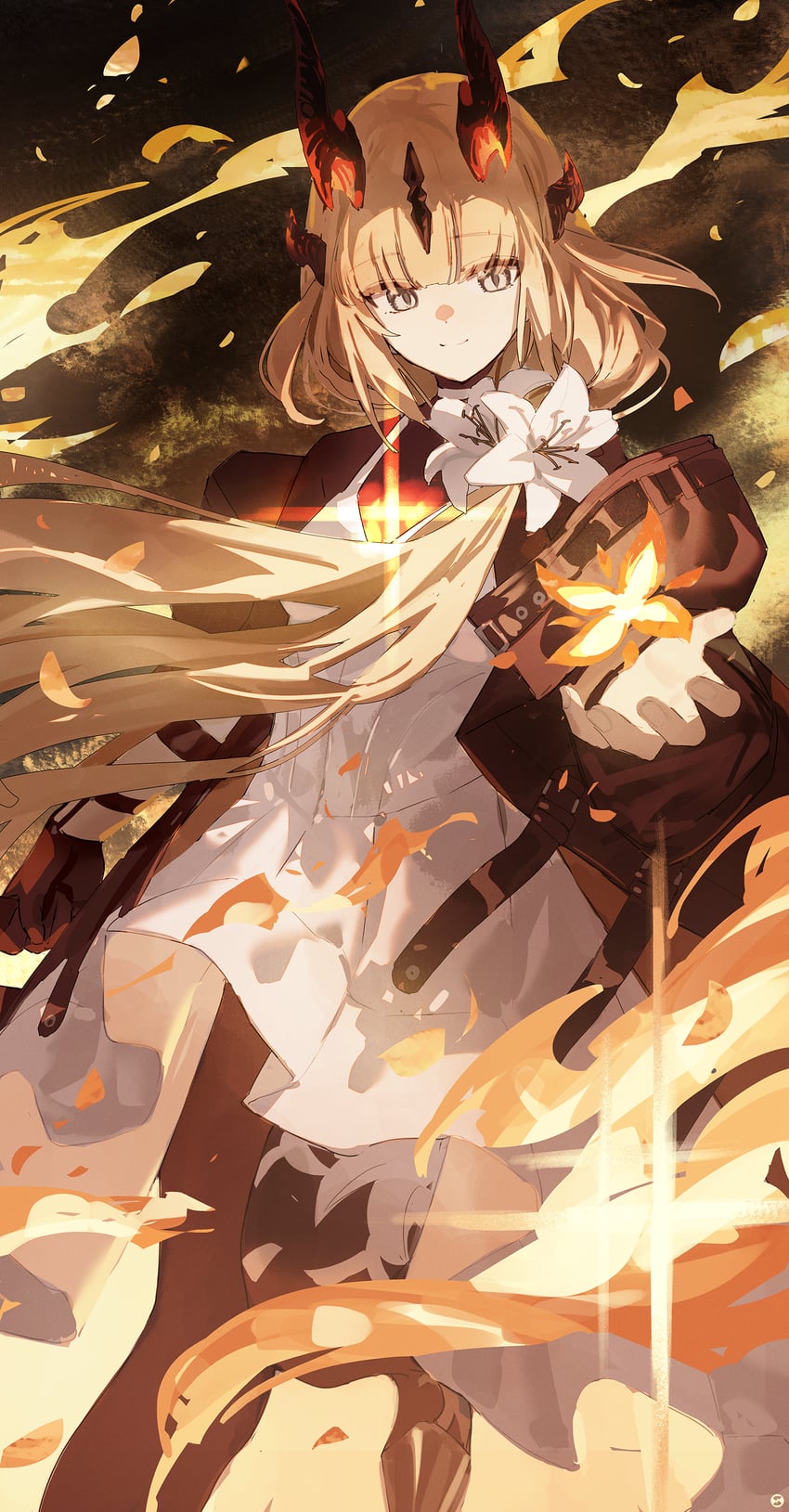reed and reed the flame shadow (arknights) drawn by songchuan_li
