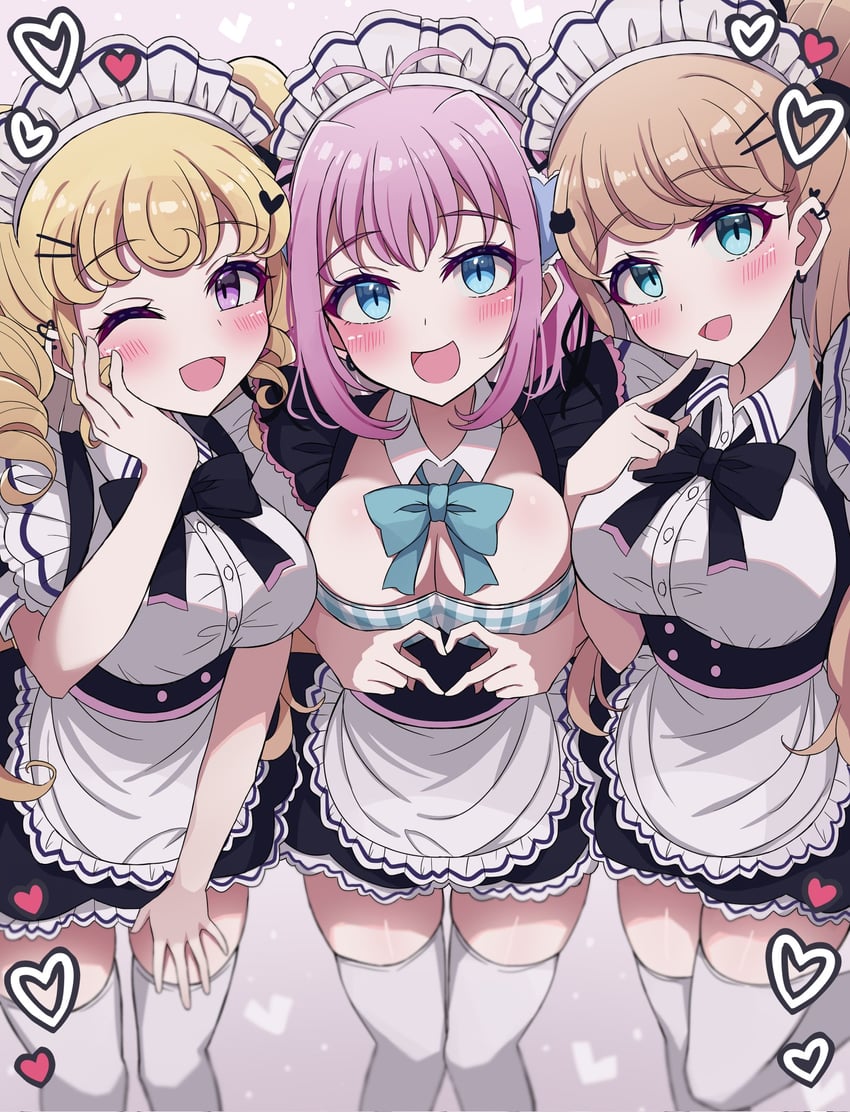 yumekawa yui, amauri miruki, and kanamori maria (pretty series and 4 more) drawn by meiji_(meizi493)