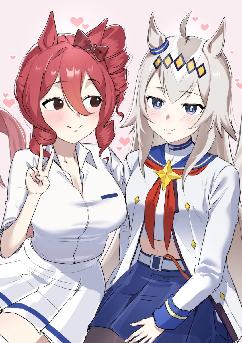 oguri cap and norn ace (umamusume and 1 more) drawn by naki1017a