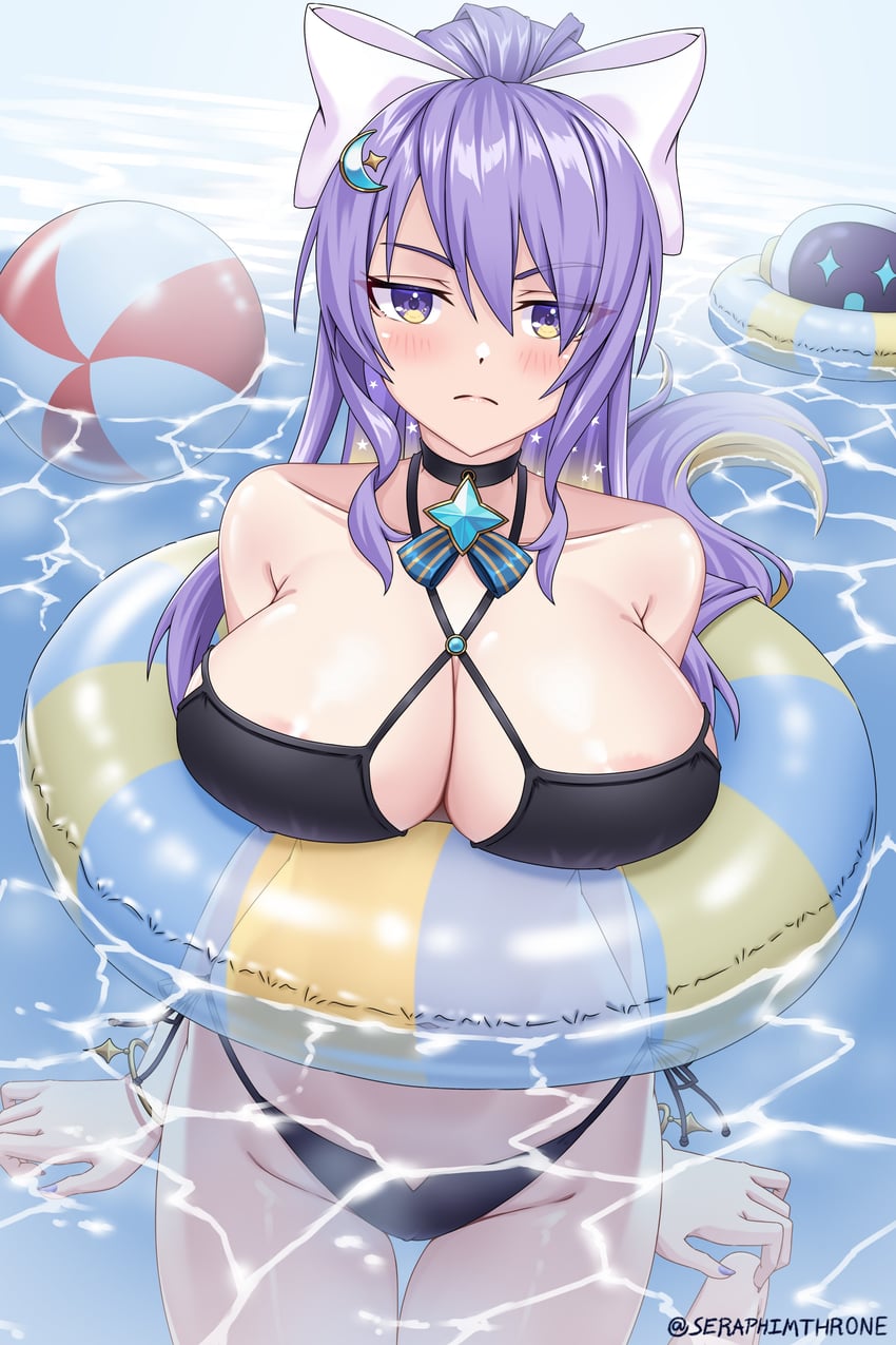 moona hoshinova and moonabito (hololive and 1 more) drawn by seraphim_throne